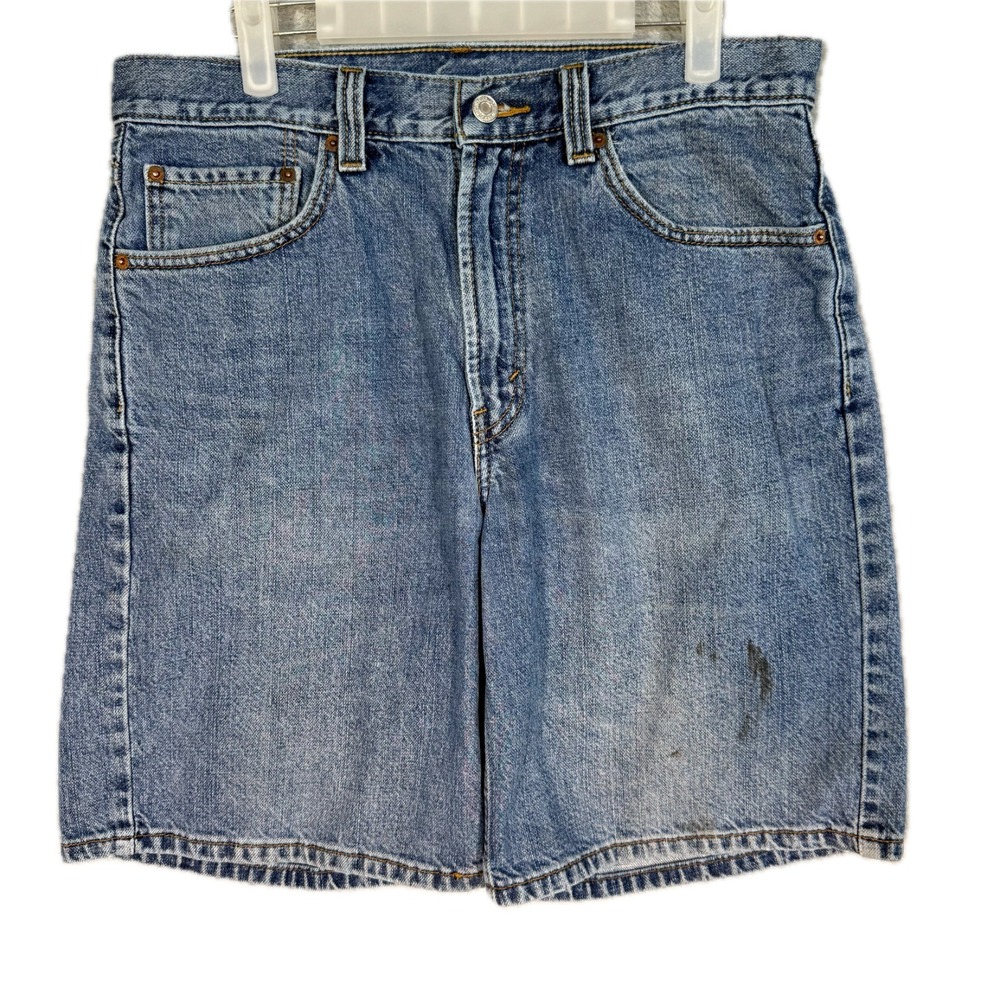 Levi's 550 Men's Shorts 33 Blue Denim Relaxed Fit Medium Wash